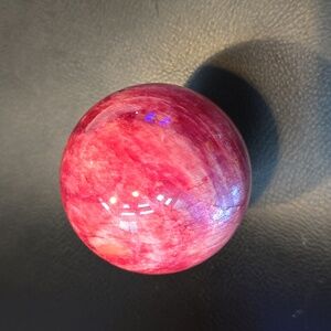 Red moon stone sphere